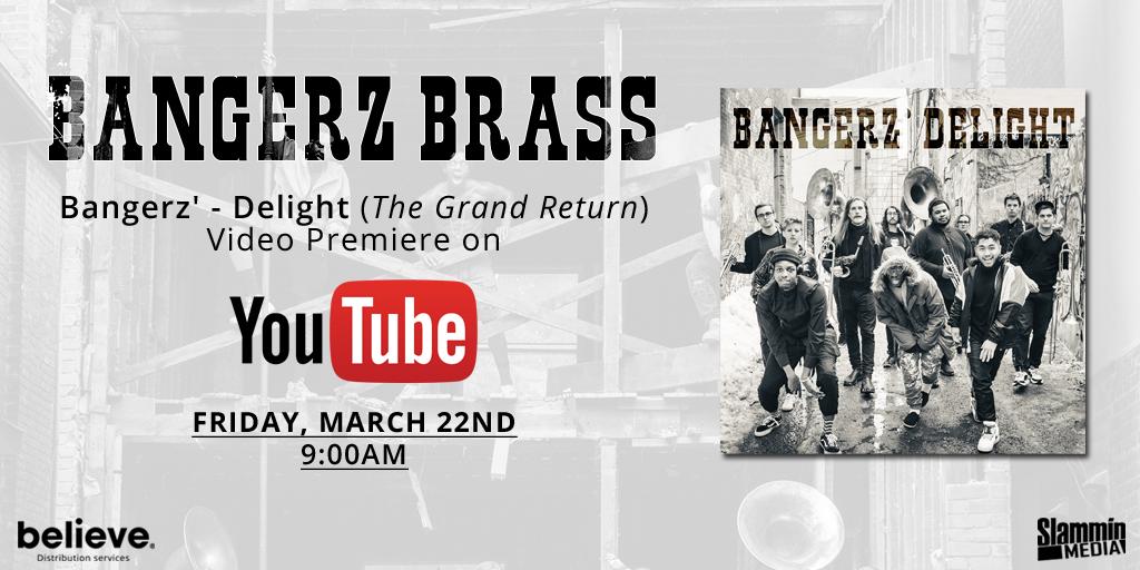 We've got two new treats from @tdotbb for you today! In addition to debuting their new single, "Bangerz' Delight (The Grand Return)" , the team has also released the official music video! Watch it here on <a href="/YouTube/">YouTube</a>: youtu.be/3U1HjSP5yaU
#MusicVideo  #BangerzBrass <a href="/slammin29/">Bruce Bradley</a>