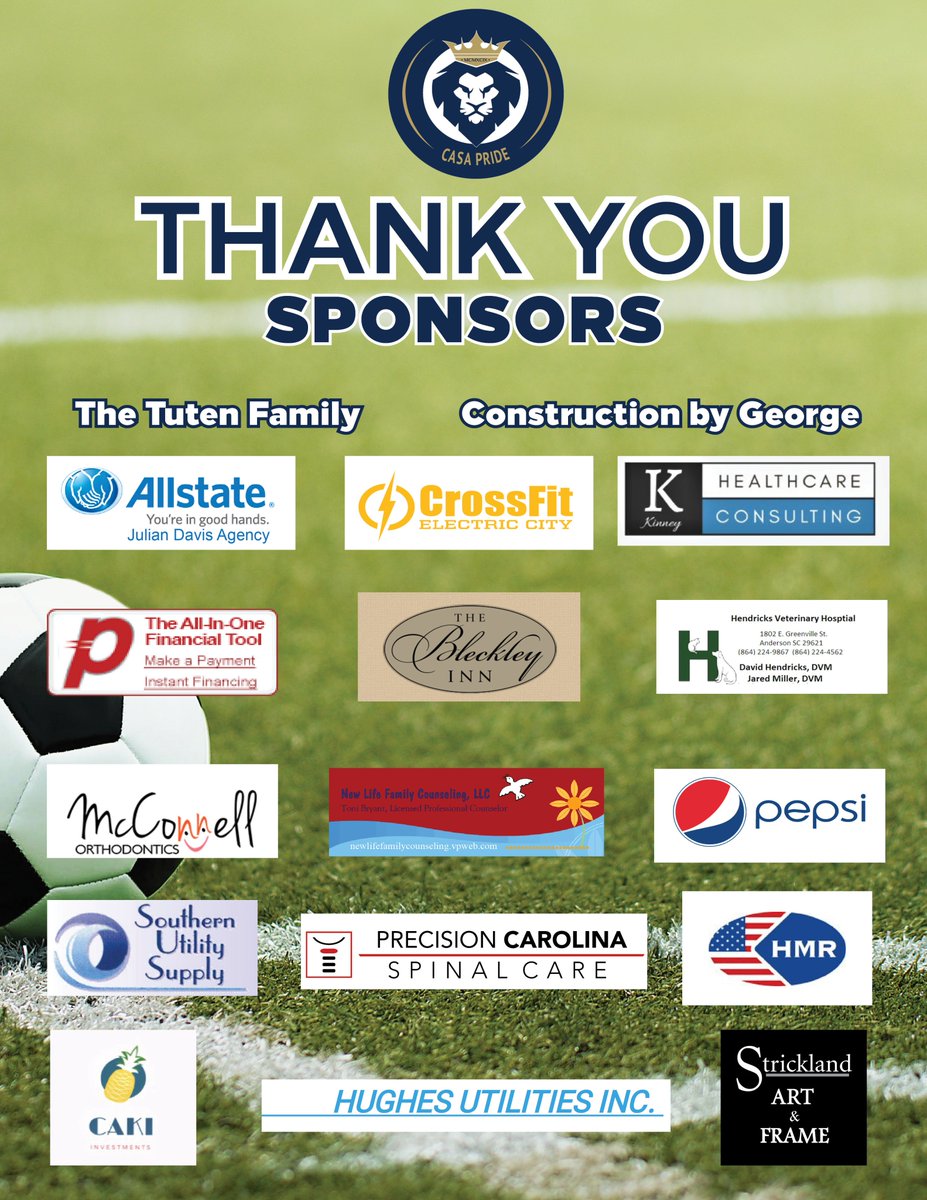 CASAPride's tweet photo. THANK YOU to our SPONSORS!!

We are so grateful to each and every one of you!!
❤️⚽️❤️⚽️❤️!

#CASAPride #CASAfamily #bestsponsors #soccerlife #weloveoursponsors https://t.co/zjiTy1jSMK