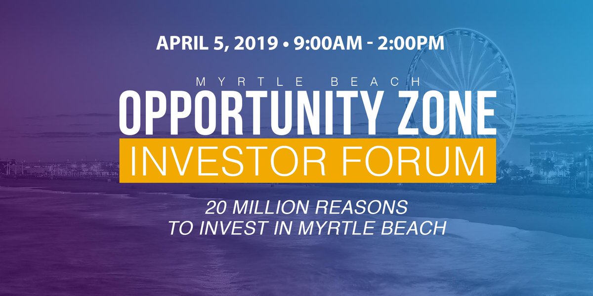 MyrtleBeachDDO's tweet photo. Seat are going fast for the Myrtle Beach Opportunity Zone Investor Forum! Grab your ticket here! https://t.co/mu2eRYLIBE #MBOZForum #MyrtleBeach #opportunityfund #opportunityzones https://t.co/aIN85CG5u8