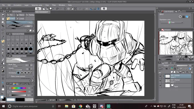 [Commission WIP] Nautilus from #LeagueOfLegends #lol 
