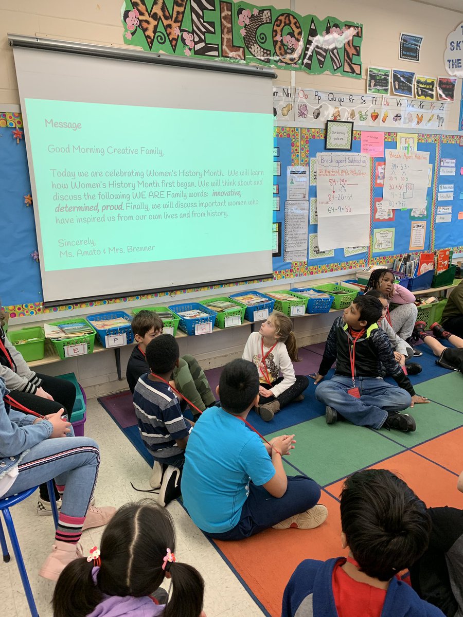 The Creative family is writing about important women in their lives! <a href="/AmatoCBE/">Ms. Amato</a> <a href="/ClaraBartonElem/">Clara Barton Elem</a>