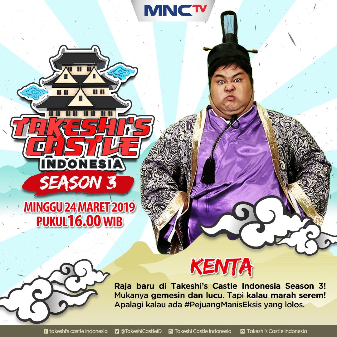 Raja Baru <a href="/thethreekenta/">KENTA YAMAGUCHI🇮🇩🇯🇵</a> yang lucu~ Asli dari Jepang dan mukanya menggemaskan! Tapi, kalau marah galak banget apalagi kalau ada Pejuang yang lolos! #TAKESHICASTLEINA3 tayang jam 4 sore di <a href="/official_mnctv/">MNCTV</a>!