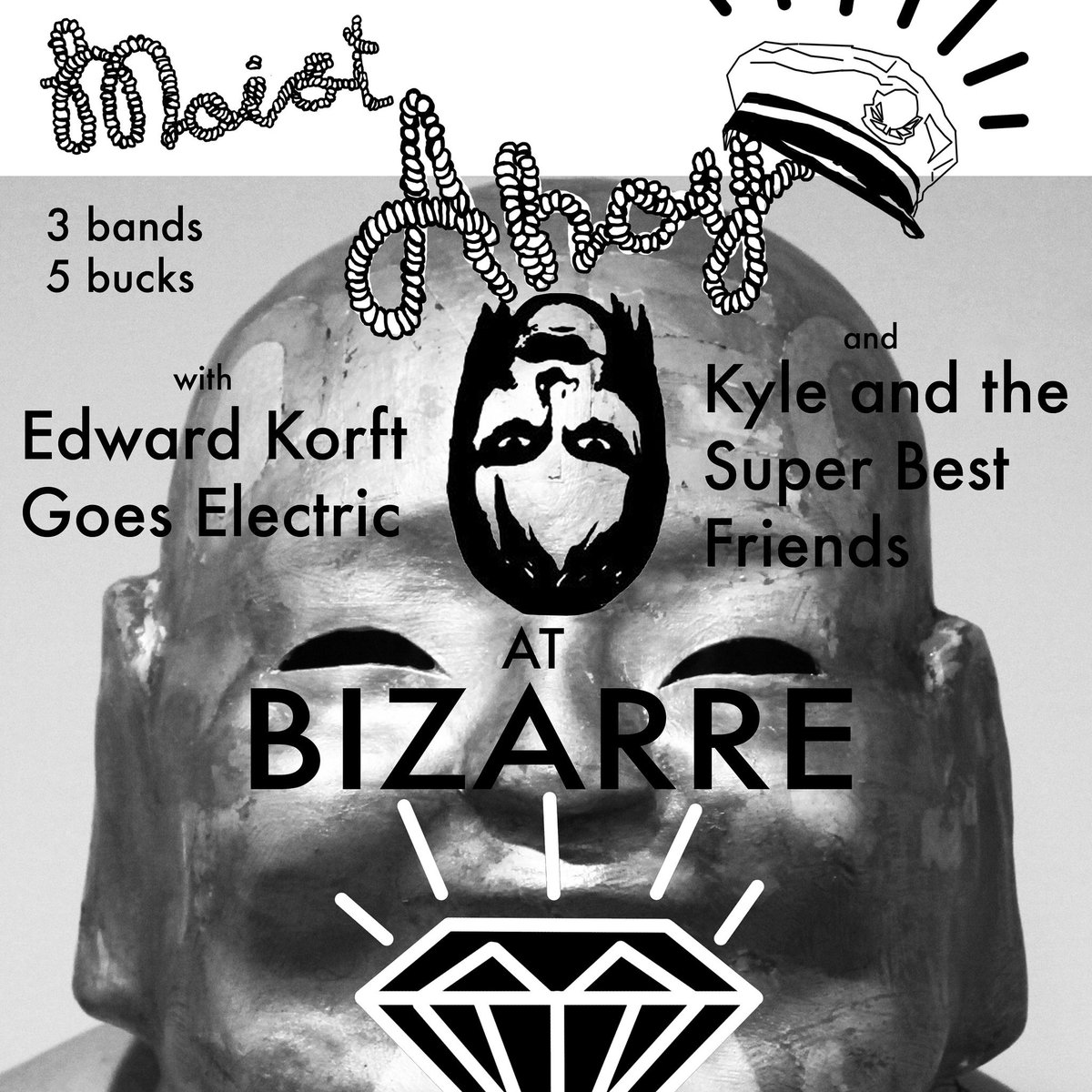 moistahoy's tweet photo. Come out tonight see @NickFoden at the door, grab a drink and enjoy the ride w/ @edwardkorft #KSBF at bizarre https://t.co/p126dSNBbj