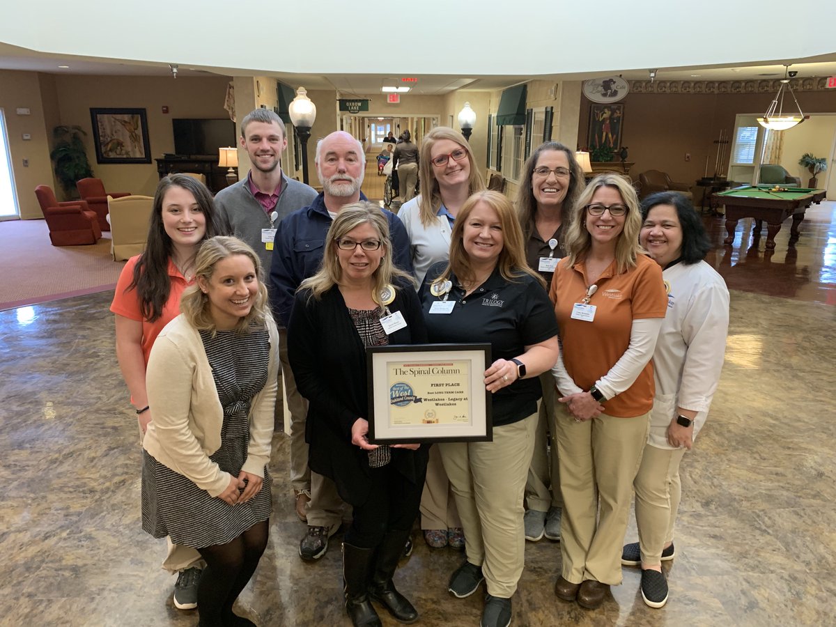 WestlakeHC's tweet photo. Westlake is proud to be voted Oakland County’s best long term care facility, read all about it in next month’s Spinal Column! 😊 https://t.co/Vad6zM5wDD