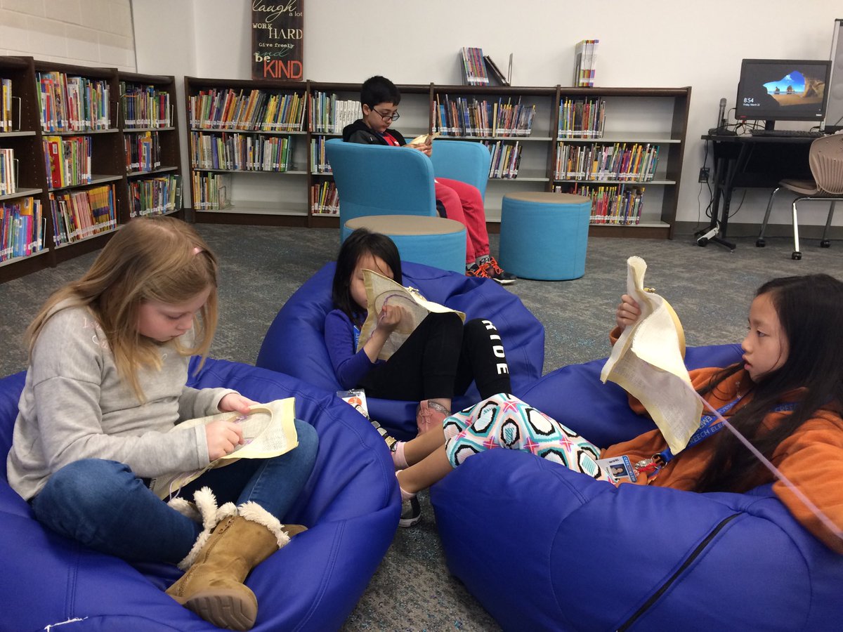 Sewing in the library. It’s so fun to visit and see. #creechpride #kisdlibrarians  #katylibrarians