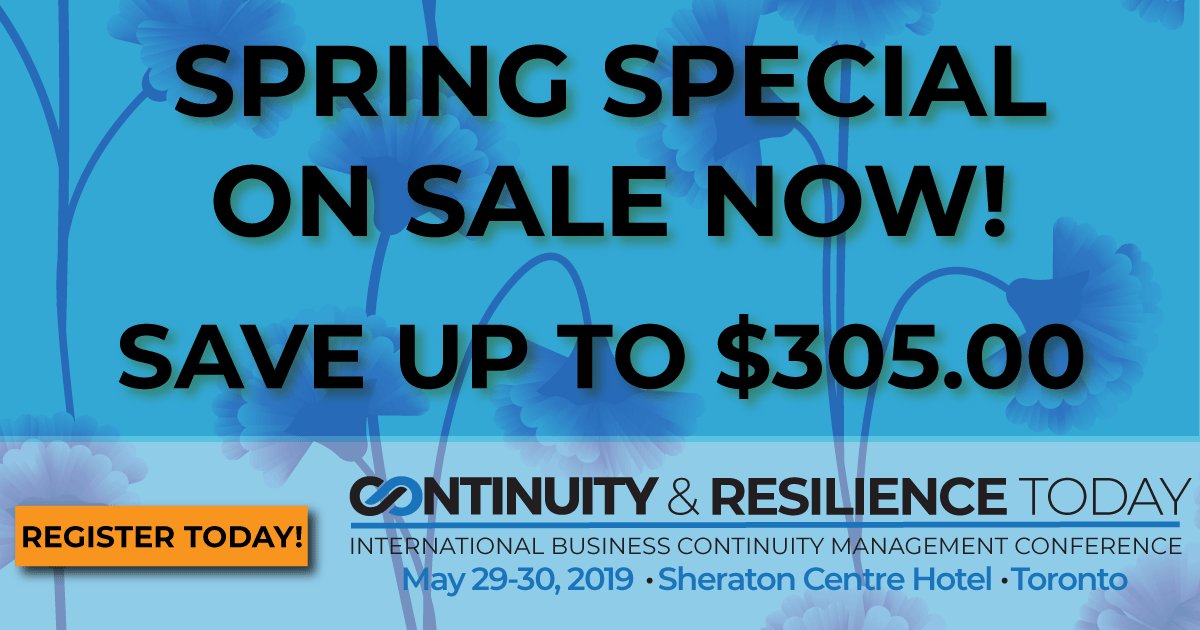 Continuity & Resilience Today! tweet media