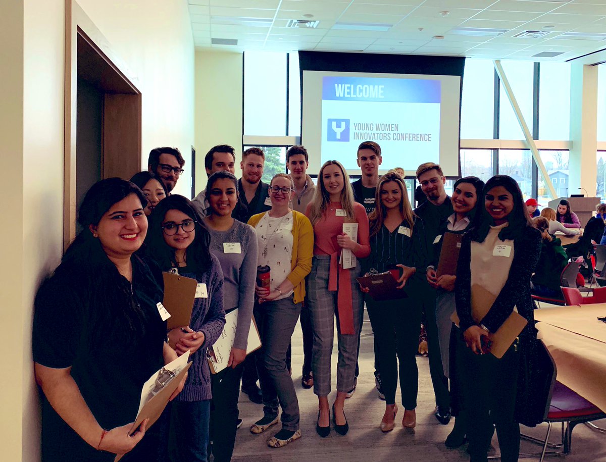 Was a real pleasure having the opportunity to welcome everyone to the <a href="/whatsinsideslc/">St. Lawrence College</a> Young Women Innovators Conference this morning. Special thanks to <a href="/EnactusSLC/">Enactus St. Lawrence College</a> &amp; our Marketing students for playing such a valuable role in today’s event!