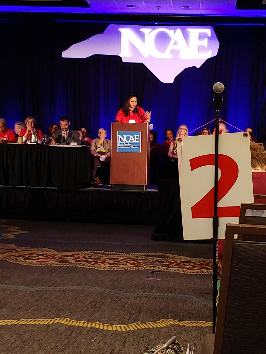 workethichockey's tweet photo. NCAE moves for Public Education #RedForEd #NCAE https://t.co/vJNh2JkVru