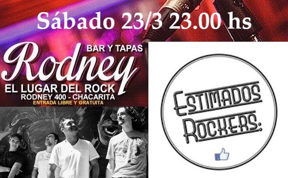 EstimadosR's tweet photo. #EstimadosRockers: mañana 23.00 Hs en #RodneyBar https://t.co/volvDinLzA