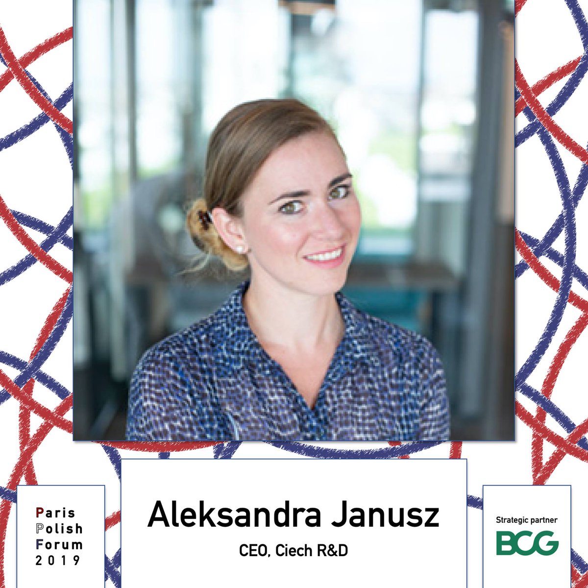 aspolforum's tweet photo. #ParisPolishForum2019 We are glad to announce our next speaker Ms Aleksandra Janusz from Ciech R&amp;D will be taking part in the panel reflecting on #diversity and #leadership #PPFLeadershipPanel by @BCG https://t.co/92k3lZIJlq