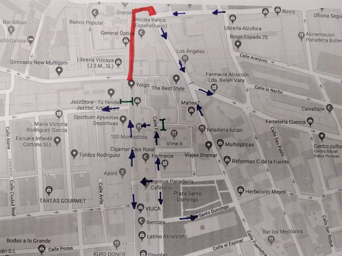 ‼️Informamos que la próxima semana se cortará:
c/ Mayor (entre Matadero y Vizcaya -  del 28 mar al 16 abr 2019)
Se permitirá el acceso por c/ Mayor desde Pª Sº Domingo y Fátima hacia Virgen de Icíar. Vehículos provenientes de c/ Matadero deben continuar hacia Fuenlabrada-Huertas