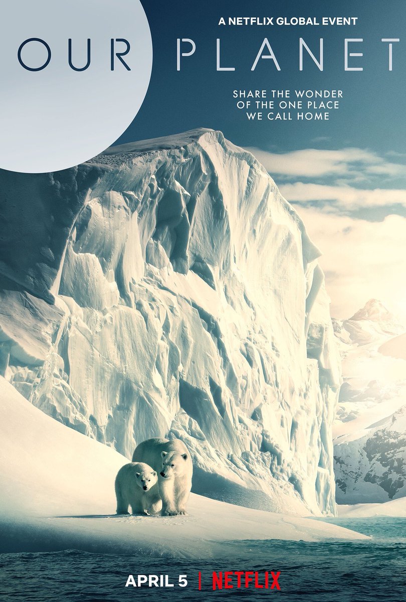 buckingabout's tweet photo. The official posters for Our Planet. Coming to #Netflix April 5th. #wildlife #nature #ourplanet https://t.co/Z72EU1RM6M