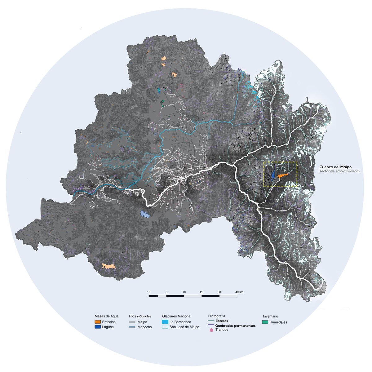 oortuzarm's tweet photo. Mapa Hídrico RM_relevancia del sector en estudio segun aporte de agua a la región.
⚪ RIO MAIPO https://t.co/0mAp2YlrlJ