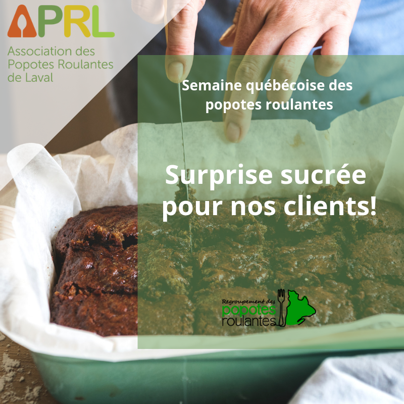 popotelaval's tweet photo. Un brownie, ça vous dit? Cette semaine, nos aînés se sucrent le bec avec L’Association des popotes roulantes de Laval ! C’est qu’on célèbre la Semaine québécoise des popotes roulantes.

Devenez bénévoles @popotelaval
_
#ilovefood #ilovecook #eat #lunch #Food #foodpic #engagement https://t.co/IiVcpTUqJi