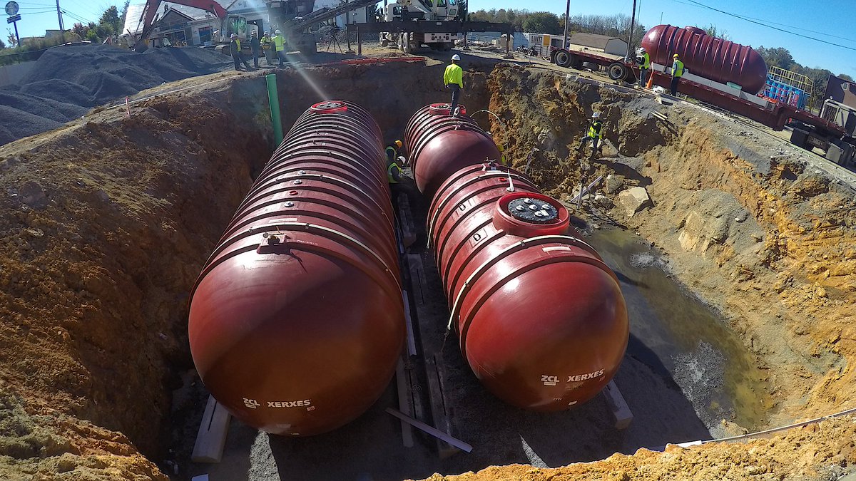 ZCLXerxes's tweet photo. Watch our new video case study: @Holtzman Oil &amp; Propane replaced old tanks with new @ZCLXerxes fiberglass double-wall tanks in Harrisonburg, VA this fall. https://t.co/KBanZrh0Z7 #UST #fiberglasstank #fueltank https://t.co/k5sh7csZS3