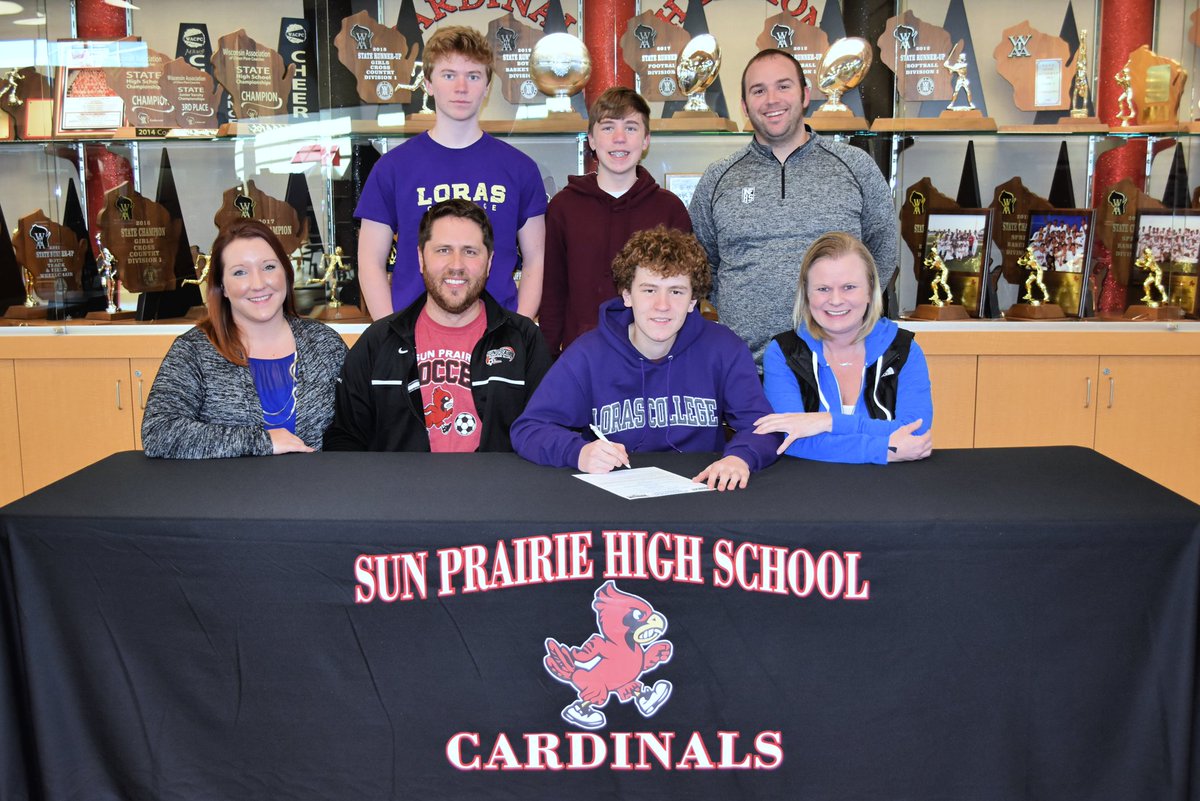SPCardinals's tweet photo. Congratulations to Luke Baker on committing to play soccer at Loras College. https://t.co/tp0vzeTimY