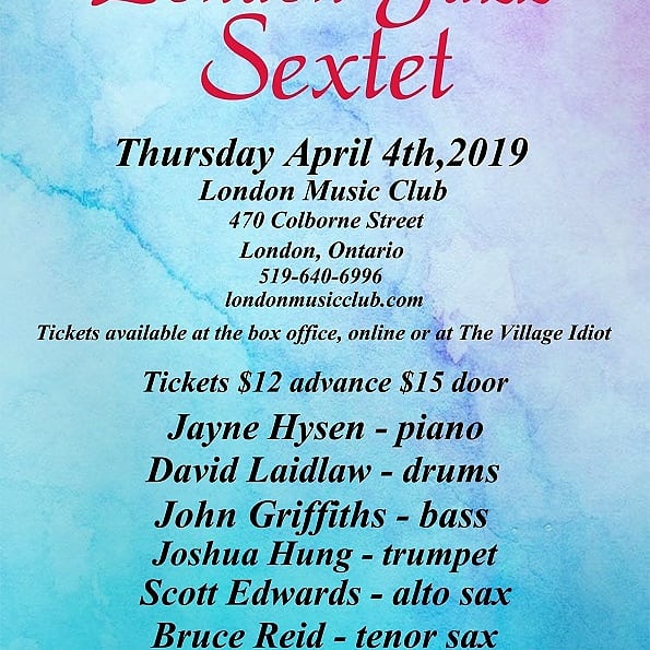 JGriffJazz's tweet photo. Check out the sextet on April 4th! https://t.co/syFqa4Gc4p
