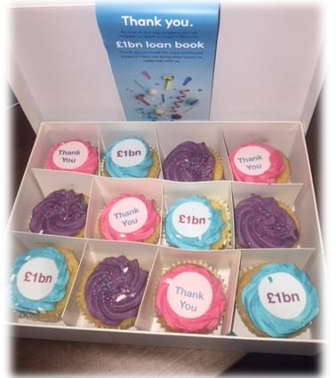 Thanks to @Octopusprop for our surprise cupcakes that were delivered today!
Congratulations reaching a 1billion loan book... 
#afternoontea #cakes