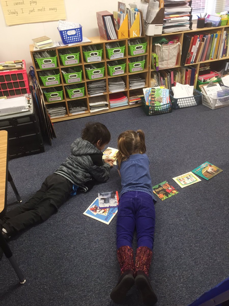 LIN_Library's tweet photo. Got to spend some time with Kindergarten today-seriously impressed with their reading stamina! #literacy #TimeSpentReading https://t.co/BNMAStNrl9