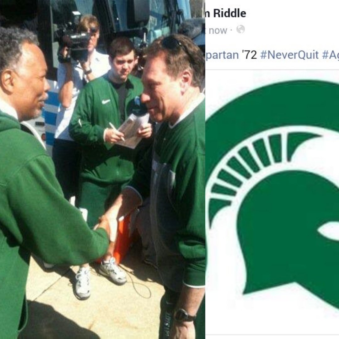 samriddle's tweet photo. As alumnus of #MichiganState '72 I say #ThankUTom! "It's one and done time-the my bads are out the window" #IzzoOdamnK
#DianeByrum MSU Bd Trustees https://t.co/NWfdYXI4zp