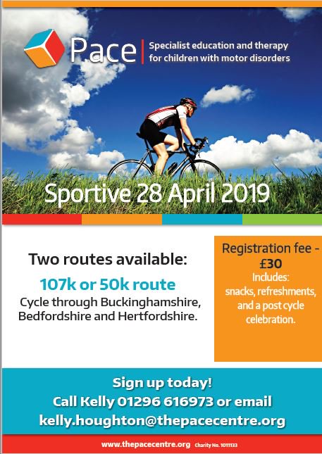 Two great routes through Bucks, Beds and Herts.
Sign up now and help transform the lives of children with disabilities.
pace-sportive2019.eventbrite.co.uk
#cycling #pedallingforpace #cycle