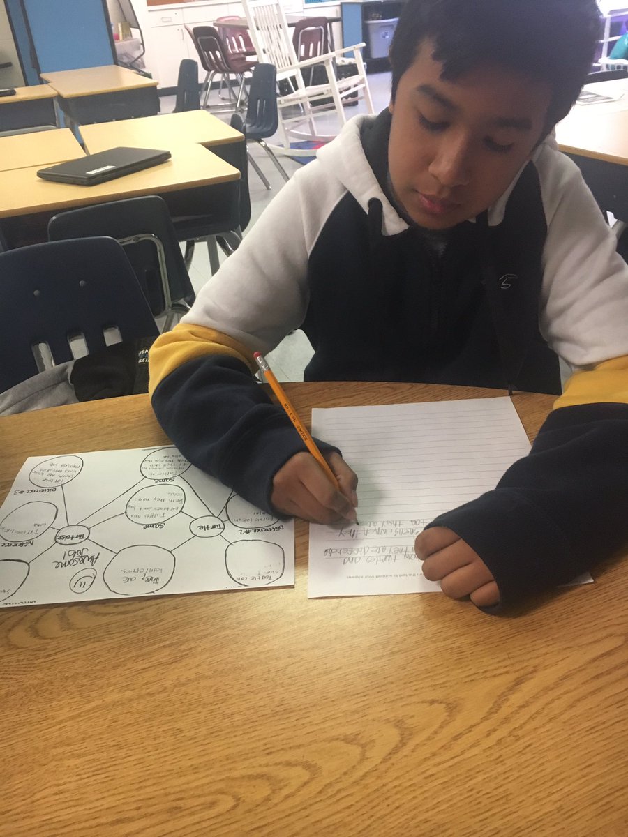 HartleyHunt's tweet photo. Using our Double Bubble #ThinkingMaps that we created yesterday during #RTA #ReadingCamp to complete a #WrittenResponse today detailing the #MainIdea of our #SharedReading text! #TurtlesVsTortoises #LastDayOfCamp #StillGoingStrong @eastfieldglobal @MichelleatEGMS @McDowell590 https://t.co/0nq88Bg7q4