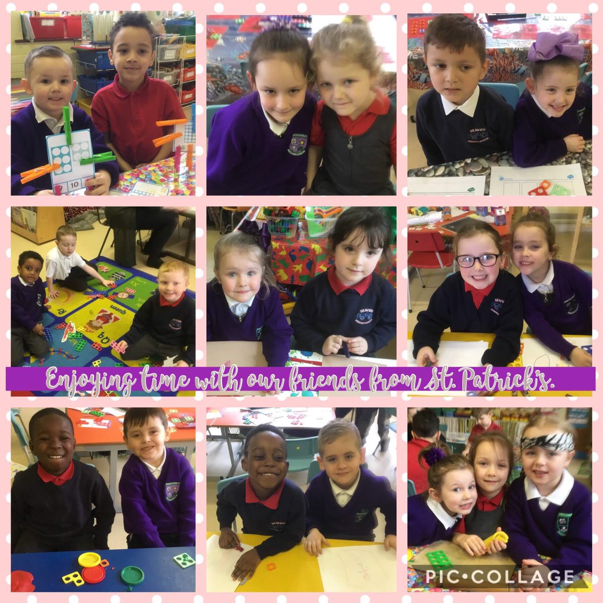 seaviewps's tweet photo. Year 1 having a great time with their friends from St Patricks. ππβοΈ@St_Patricks_PS @Numicon #sharedecuation #welovenumicon https://t.co/2HiZyNyLep