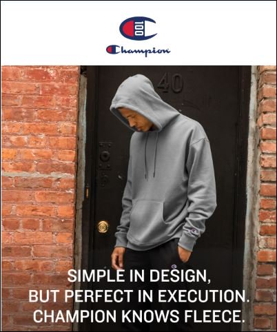 Champion knows fleece ..... <a href="/ChampionUSA/">CHAMPION</a> 
place your logo here .......🏋️‍♂️⚽️🏀⚾️🥎🎾🏐🏒