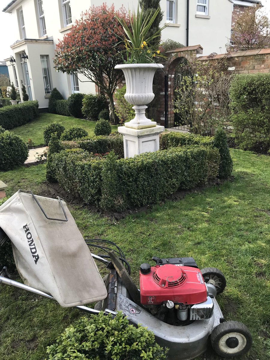 theFamilySK's tweet photo. The first cut is the sweetest..... #grass #mowing #lawncare #lawn #lawnmaintenance #lawnmower #gardening #greengrass #gardener #boxballs #buxussemperivens #countrygarden https://t.co/pHGKer6OnI