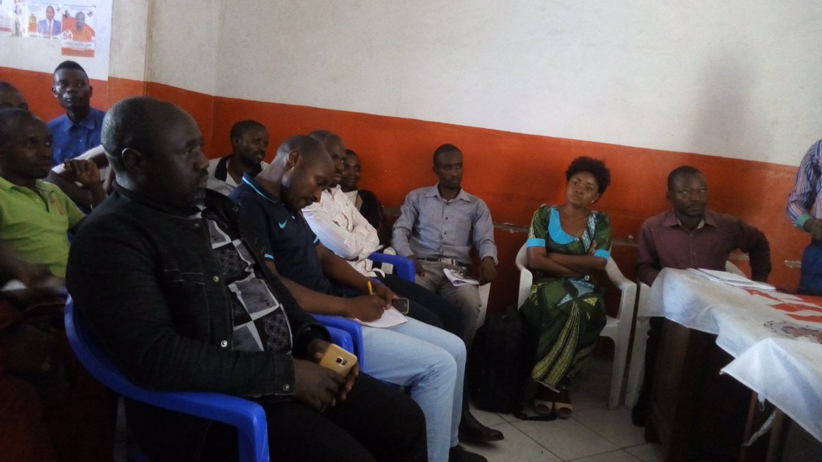 Vendredi 22 mars: Réception au bureau de l'Inter fédération du Nord-Kivu l'honorable <a href="/amatobayu/">Amato Bayubasire Mirindi</a>  et <a href="/BillyKambale1/">Billy Kambale</a>