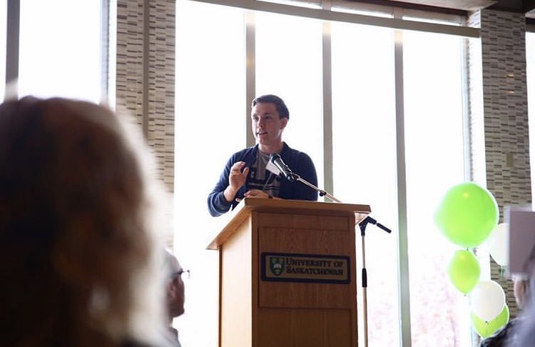 mikemcdonaldrun's tweet photo. Two weeks back I was given the opportunity to speak at my alma mater on the importance of volunteering and giving back. Congrats to the University of Saskatchewan community for raising $166,517 for the Nasser Family Emergency Trust for the #onedayforstudents initiative!@usask https://t.co/e7lIgeVZjJ