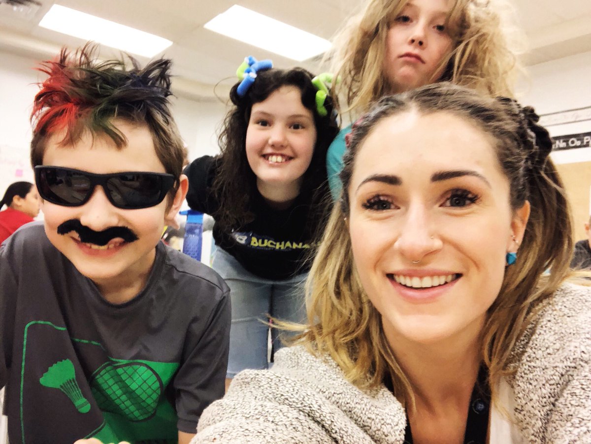 It’s crazy hair day at @SenBuchanan today!