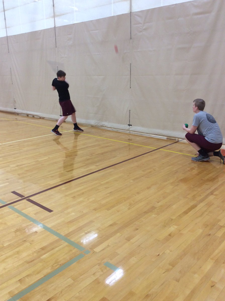 janke_mr's tweet photo. Getting ready for spring by sharpening up our baseball skills! @KochCotton @MadisonMSNews https://t.co/vWPvGYgpoz