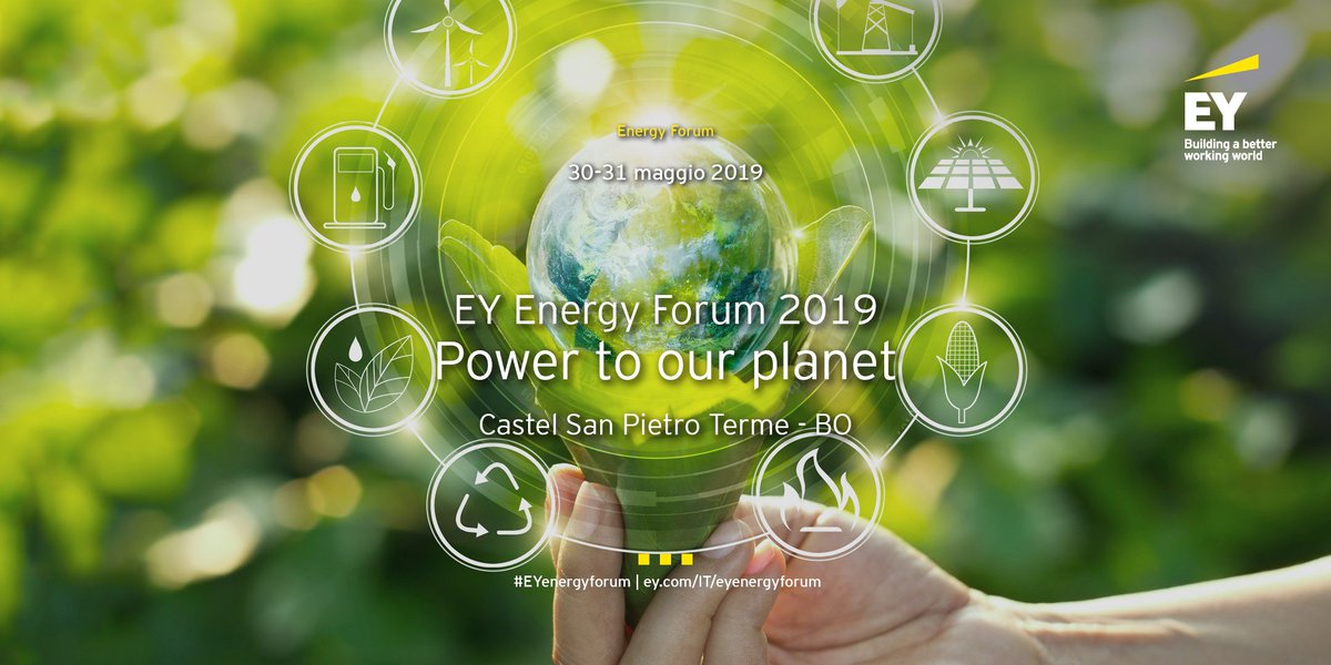EY_Italy's tweet photo. #Sostenibilità #efficienzaenergetica #economiacircolare #decarbonizzazione #mobilitàsostenibile #nuovetecnologie e nuovi modelli aziendali i temi su cui ci confronteremo a #EYenergyforum con esperti del settore, autorità, istituzioni.
30-31/05 Non mancate: https://t.co/JCkKk0Hm3W https://t.co/v6GWJXdUbL