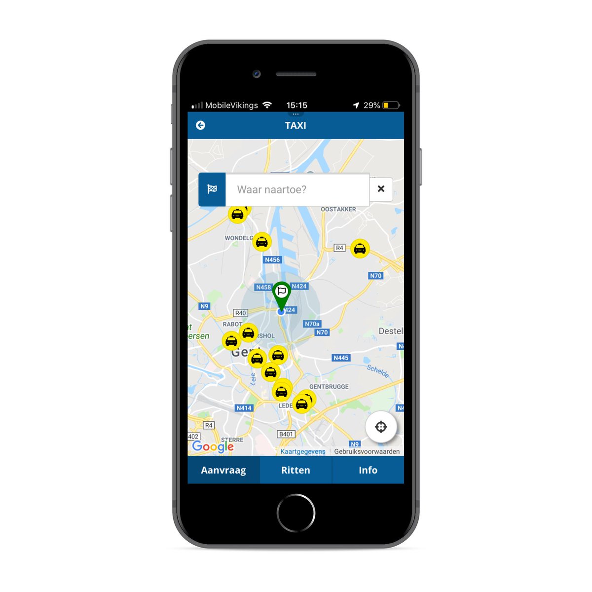 MobiflowApp's tweet photo. Bang dat er geen taxi’s meer rijden? No worries, je ziet ze gewoon in de app rijden. 🙌 Zelf 1 boeken? 👉https://t.co/BLxXhbRfLb https://t.co/ATAxf8S0qn