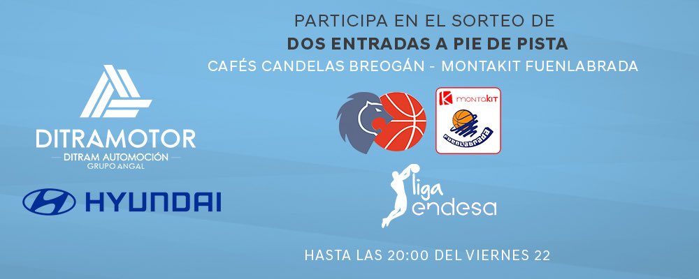 GrupoDitram's tweet photo. Quieres dos 🎟🎟 para ver al @CBBreogan 😏⁉️

Nosotros las sorteamos para que tú seas el afortunado/a 😎🙌

Solo tienes que seguir los siguientes pasos 👇

🏀 RT a este post📲
🏀 Un ❤ 

Y disfruta a pie de pista de tu equipo favorito ⛹🏼‍♂🤘 #ForzaBreo🔝 https://t.co/1nUTp7h8Ni