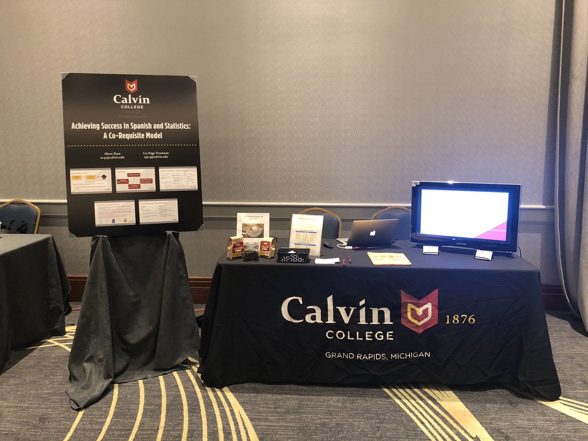 My first collegiate presentation with 
@VroomanLiz!  #corequisites #GLRSSC  <a href="/CalvinCollege/">Calvin College Alumni</a>