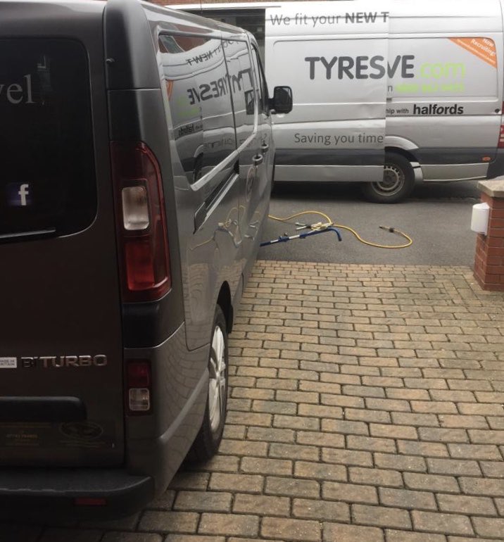 🚕 New tyres this morning. #tyresonthedrive #newtyres #airporttransfers