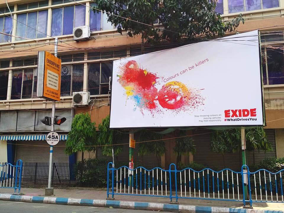 Arjun75's tweet photo. It takes a great client to believe in a cause, then in your idea, give it legs, and make the impossible happen overnight. #Exide #KillerColours #WhatDrivesYou #PlayHoliResponsibly https://t.co/LkM1KK74Ip