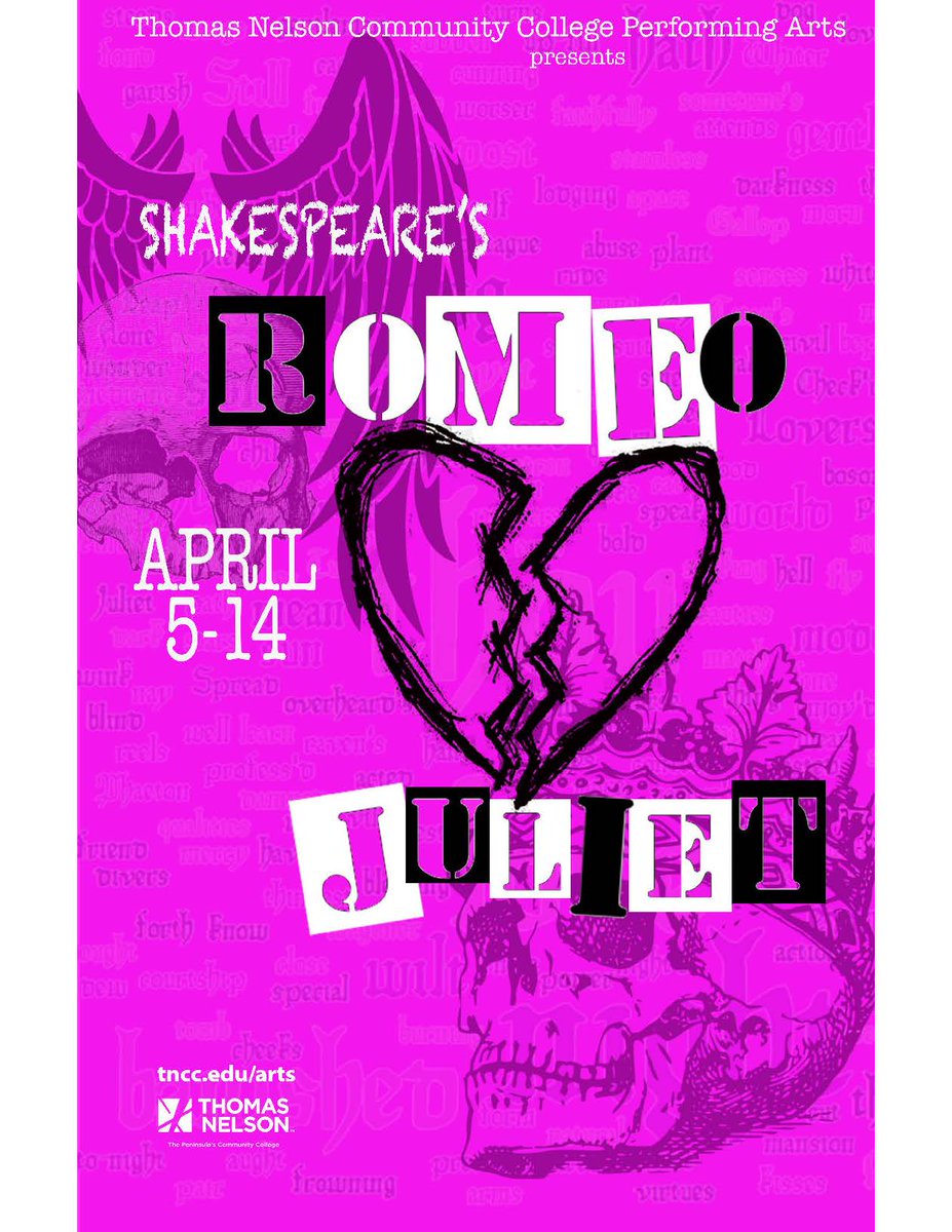 TNCCalumni's tweet photo. Join the Performing Arts department for its production of Romeo &amp; Juliet. The classic tale of star-crossed lovers will come to life on stage at the Mary T. Christian Auditorium April 5 -14. For more details visit https://t.co/dMzl1H5Lea. #performingarts #communitycolleges https://t.co/M5woQ84r3s