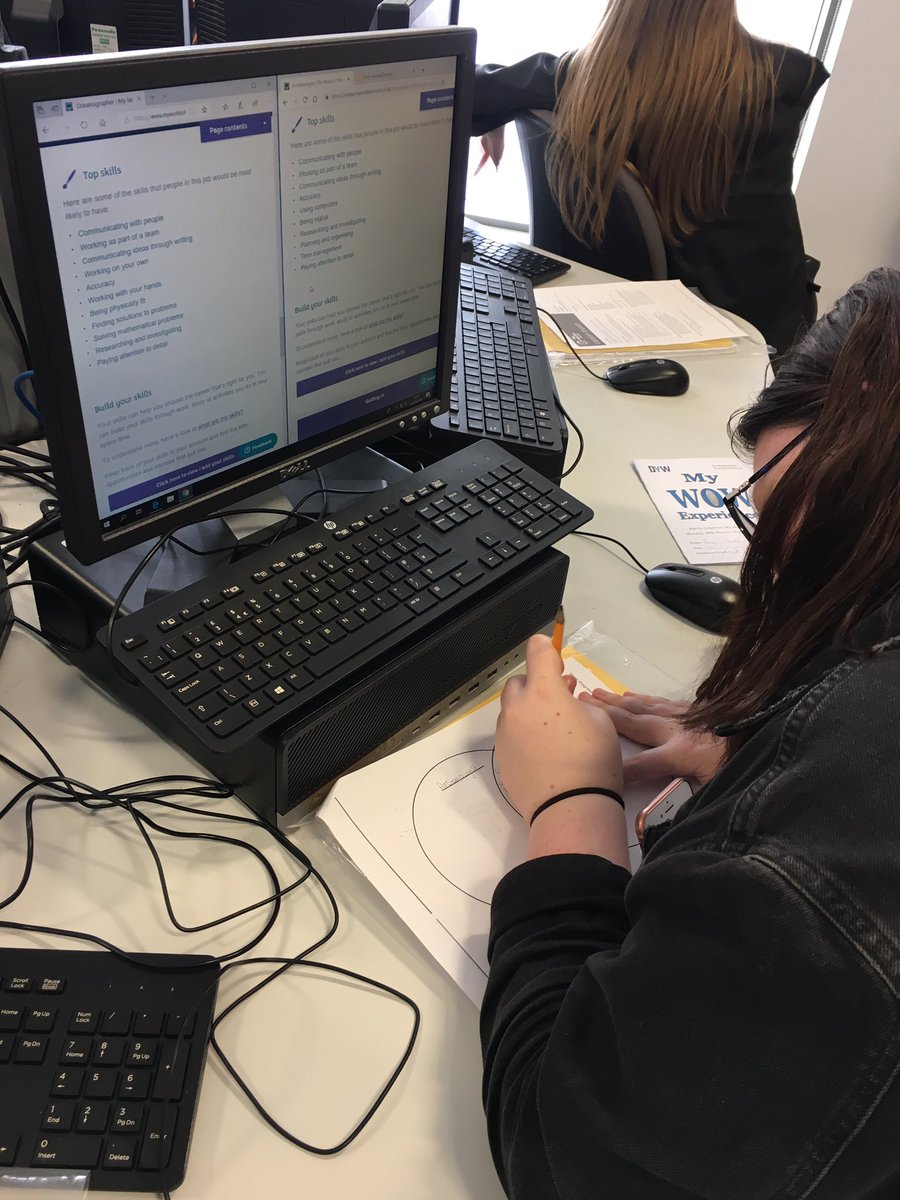 Harrisgeography's tweet photo. Miss Quirk’s S3 class were  researching jobs associated with geography using the #myworldofwork website @HarrisAcDYW https://t.co/w2YuZxYu0Z