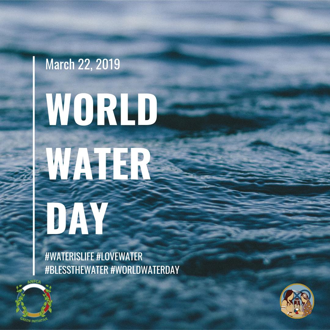 ANFCAgreen's tweet photo. Water is sacred and is essential in creating life - today is #WorldWaterDay2019! Take a moment to reflect on the importance of water and how we can protect the waterways in Alberta #waterislife #lovewater #blessthewater @anfca @AlbertaMetis @Keeperathabasca https://t.co/bDsfjW18QW