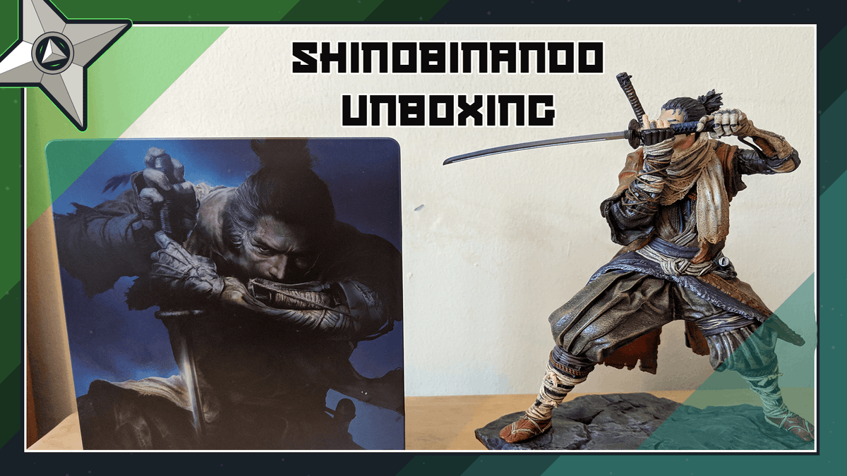 ShinobiNando's tweet photo. New #SekiroShadowsDieTwice unboxing is live NOW! I'm a little late to the party but please check out the video for an in depth look at this AMAZING collector's editions! Please share if you enjoy! #SEKIRO @BlackNinjaBam @DontRachQuit 
https://t.co/yAeOojro6S https://t.co/oKss1S33y8