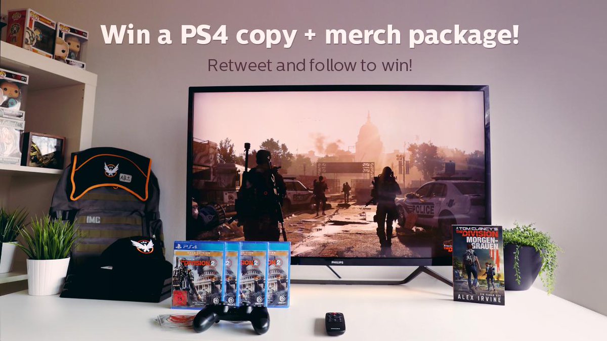 evniaglobal's tweet image. Calling all Agents! The Division 2 is out now, and to celebrate we've teamed up with @UbisoftDE to give away ONE copy of the game for PS4. All you have to do is:

1) Retweet this post 
2) Follow us

T+Cs: bit.ly/TC_Devision2