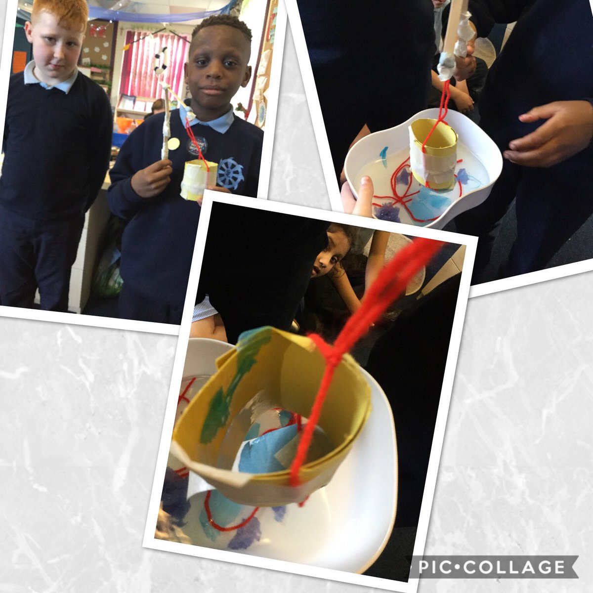 STC_6RG2021's tweet photo. Our design has been trialled and tested... and it worked! It has removed litter from our mini polluted river! #stcstem https://t.co/IpcIhOODR7