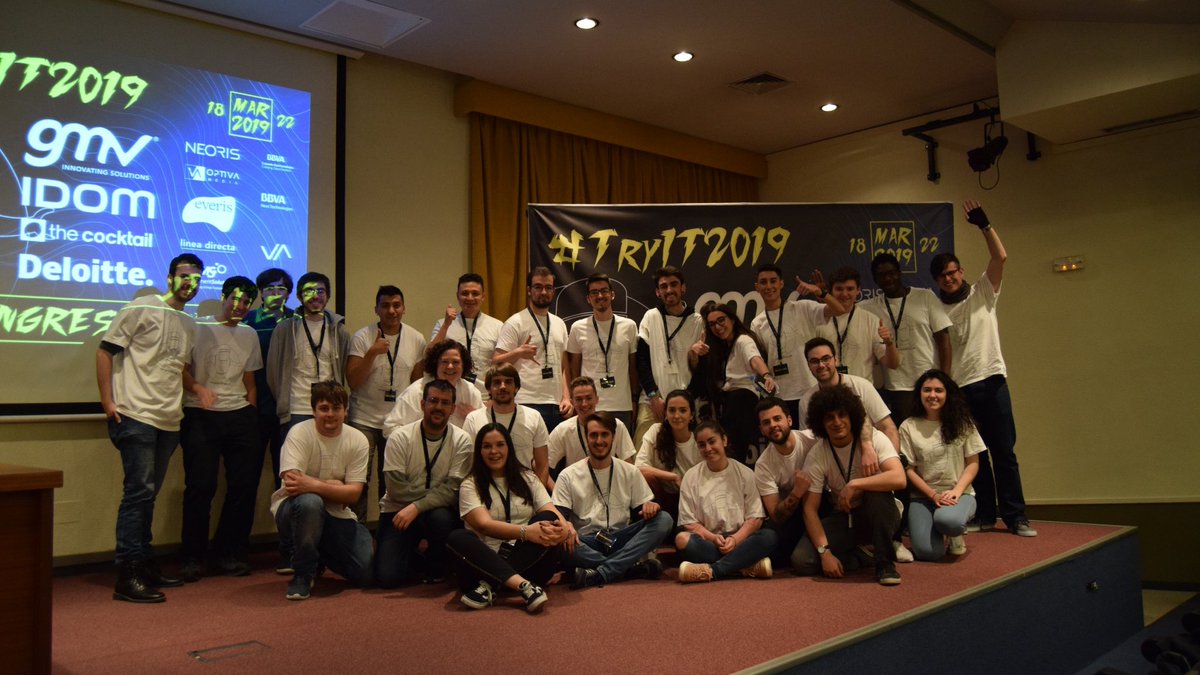 informaticaupm's tweet photo. Ha terminado el #TryIt2019 😪. Un esfuerzo durante unos cuantos meses de estos y estas "máquinas" que son trabajadores, eficientes, encantadores y encima bellísimas y bellísimos. Enhorabuena!!!
El año que viene más. @tryit_upm @daetsiinf https://t.co/8NF0zRXOsw