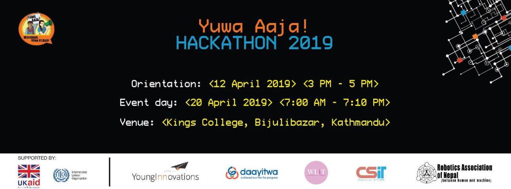 HamroLagi's tweet photo. Yuwa Aaja! Hackathon by Yuwa Aaja #hackathon #Information Technology #IT #King's College #YUWA https://t.co/nmmqllLtuS https://t.co/VnubGlss3t