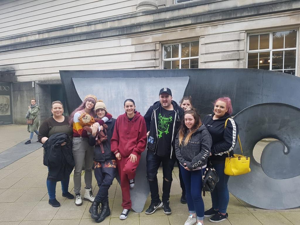 NIYF's tweet photo. BelfastShankill andColin #Amplify Group continued with #personalsocialdevelopment work this week and began 2explore #GoodRelations which included a visit 2the โTroublesโ Exhibition! A warm welcome 2those new members of the group also! #growing #relationships @YouthActionNI @SEUPB https://t.co/vm8u6UMrRy