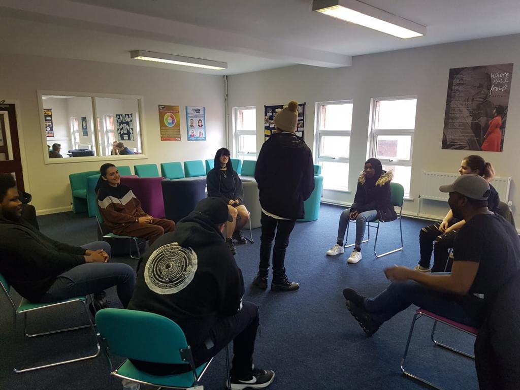 NIYF's tweet photo. BelfastShankill andColin #Amplify Group continued with #personalsocialdevelopment work this week and began 2explore #GoodRelations which included a visit 2the โTroublesโ Exhibition! A warm welcome 2those new members of the group also! #growing #relationships @YouthActionNI @SEUPB https://t.co/vm8u6UMrRy