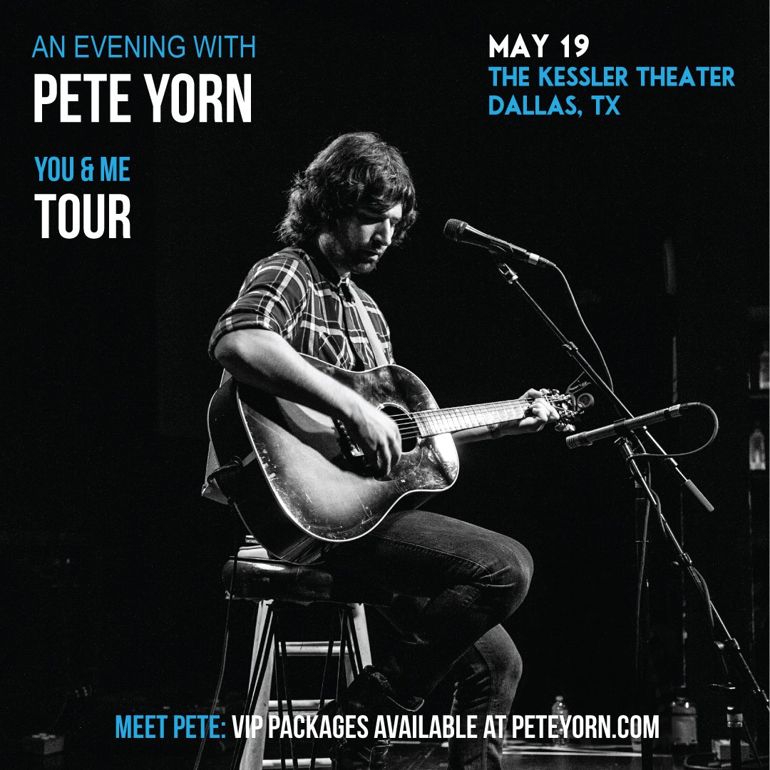 KesslerTheater's tweet photo. ON SALE NOW: Pete Yorn: You & Me Solo Acoustic Tour - May 19 at The Kessler. Tickets: https://t.co/aPWjbr9277 #thekessler #peteyorn #onsale #oakcliff #dallas #dallastexas https://t.co/QvgrTEYAd2